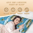 thumbnail image 4 of Lsque Earth View World Map Body Pillow Case Cover,Ultra-Soft Microfiber Bed Pillow Cases 20x54 inches,Elegant Bedding,Breathable Durable Pillow Cover with Envelope Closure, 4 of 8