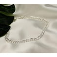 thumbnail image 2 of PORI JEWELERS 925 Sterling Silver 4mm Charm Link Chain Anklet - Available in Silver or Yellow 9", 2 of 7