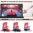 thumbnail image 2 of Mobile Phone Screen Magnifier for Smartphone, Foldable Portable Mobile Phones Video Amplifier with Vertical and Horizontal Magnifying Display for All Smartphones, for Watching Movie Videos-white-14, 2 of 9