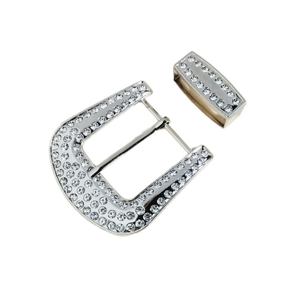 SDFGTstore 1pc/2pcs/3pcs Teen Belt Buckle Rock Fans Glitter Diamond Belt Buckle Replacement