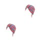 thumbnail image 1 of Minnieouse Turbante Nudo Estilo bohemio Cubierta de protección solar Estampado Cabeza ancha Envoltura Cabello Peinado Sombreros Gorro Diademas Rojo 2Conjunto, 1 of 6