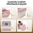 thumbnail image 4 of MaxKare Collapsible Foot Spa with Massager and Heat, Foot Spa Massager with Bubble Heat, Pink, 4 of 12