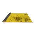 thumbnail image 2 of Ahgly Company Indoor Rectangle Abstract Yellow Modern Area Rugs, 2' x 5', 2 of 4