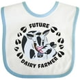 thumbnail image 3 of Inktastic Future Dairy Farmer with Cute Black and White Holstein Cows Boys or Girls Baby Bib, 3 of 4