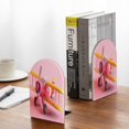 thumbnail image 5 of Naloa Colorful Cartoon Biplane 2 Pcs Bookend Large Capacity Office Book Ends for Home Office Library School Study Decoration, 5 of 8