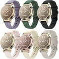 thumbnail image 1 of 6 Pack Watch Bands Compatible with Garmin Lily 2 / Active/Classic Smart Watch, Quick Release Soft Silicone Replacement Women Band Strap for Garmin Lily 2, 1 of 1