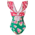 thumbnail image 3 of Birdeem Maillot de Bain une Pièce pour Femmes, Bikini Ajusté Rétro à Imprimé Floral, Aguichant, avec Robe, 3 of 8