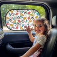 thumbnail image 3 of Yuyamidu Soccer Car Window Shades for Baby 2 Pack Book Car Side Window Sun Shade Sun Glare and UV Rays Protection for Kids Ruler Auto Interior Accessories Decor, 3 of 7