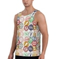 thumbnail image 2 of Haiem Travel Stamp Men Workout Tank Top Gym Bodybuilding Sleeveless Muscle T Shirts Athletic Tank Breathable Workout Shirt-4X-Large, 2 of 9