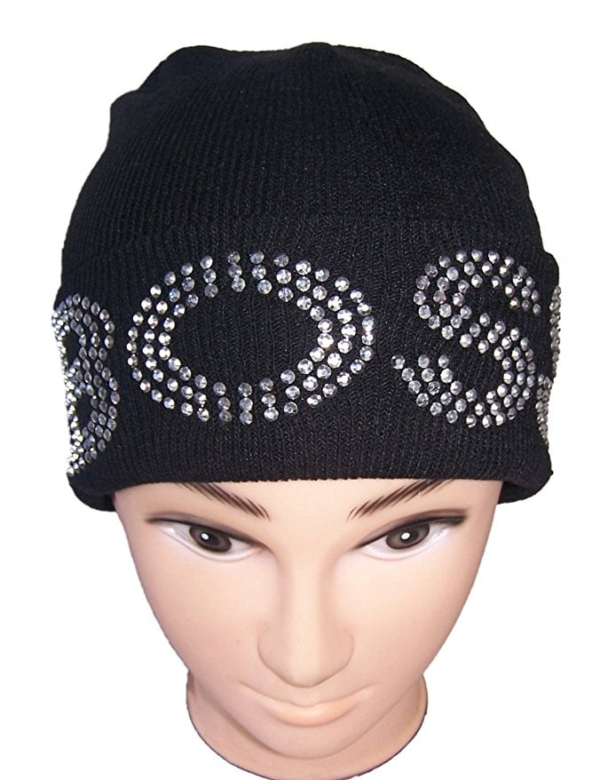Banian Trading BOSS Rhinestones Beanies Winter Caps Winter Hats For Women Gifts (WcaR5 Z