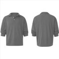 thumbnail image 3 of Camisas de Punto para Hombre, Camisas Casuales de Larga, Camisas Clásicas con Botones, Camisas de Golf Gris M, 3 of 5