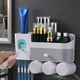 thumbnail image 3 of Soporte para cepillos de dientes, organizador de cepillos de dientes de pared, estante de almacenamiento de 3 tazas, 3 of 7