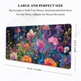 thumbnail image 2 of Auhoahsil Desk Mat, Ultra Large Mouse Pad, XXL Gaming Mousepad, Pretty Desk Pad, Big Extended Full Size Desktop Desk Matt for Keyboard, Laptop & Computer, 35.5 x 15.7 in, Colorful Flowers, 2 of 7
