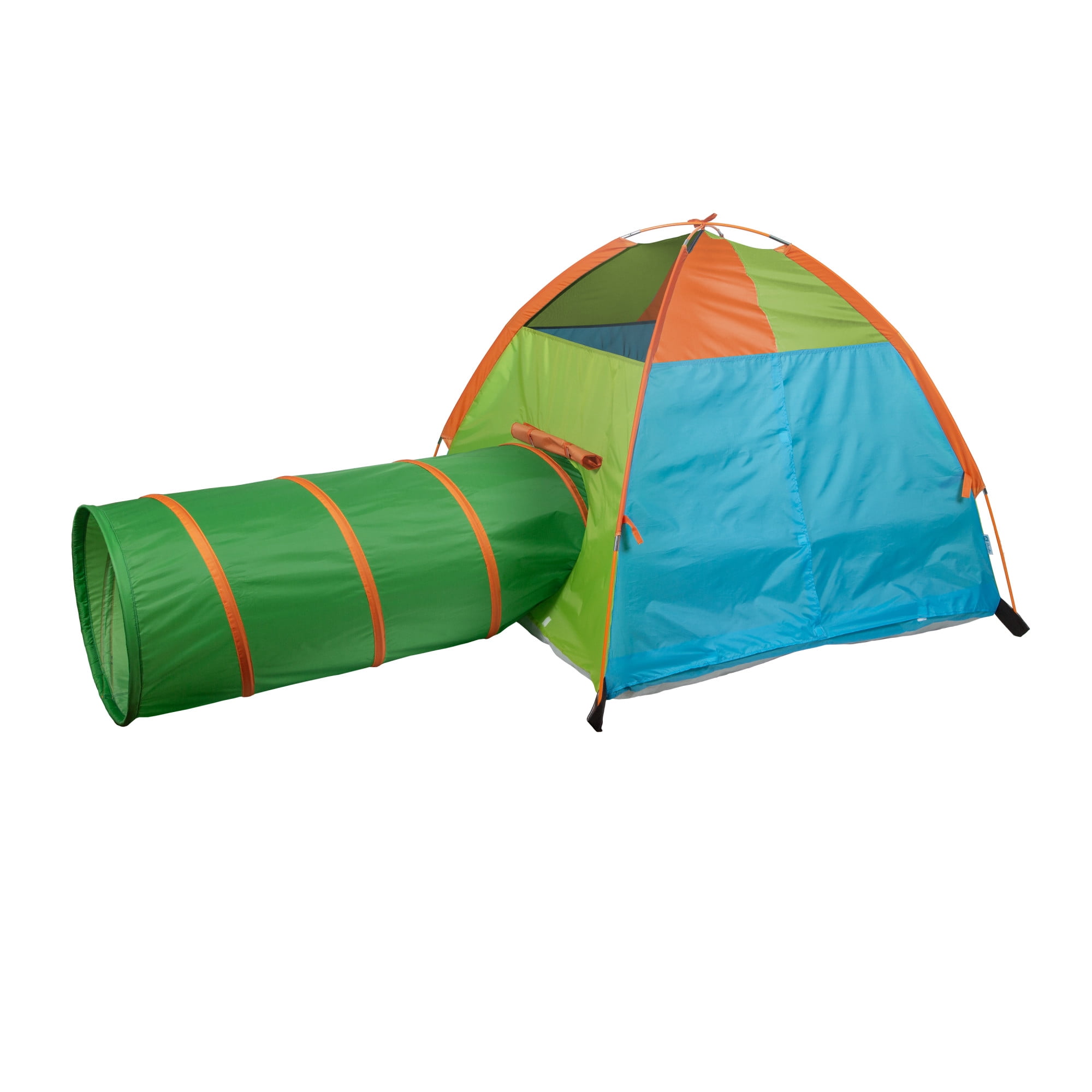 Pacific Play Tents 20432 Color Wave Tent + Tunnel Combo Kids Camping Outdoor Play Polyester, Child