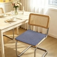 thumbnail image 4 of Chair Cushions with Straps Non Slip Cotton Linen Summer Squares 16x16 Inch for Dining Room Kitchen Chair, 4 of 6
