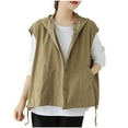 thumbnail image 1 of Timegard Womens Tank Tops Oversized Lightweight Button down Sleeveless Loose Outdoor Hoodie Jackets Tops, 1 of 7