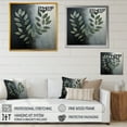 thumbnail image 4 of Designart "Leaves Of Harmony In Slate Elm" Leaves Canvas Wall Art, 4 of 7