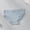 Light Blue, variant on Womens Ribbed Lace Trim Briefs, Mid Rise Stretchy | Soft Breathable Panties, Black,Size L