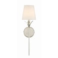 thumbnail image 4 of Crystorama Broche 1 Light Antique Silver Wall Mount - 6"W x 21"H x 7.25"D, 4 of 11