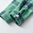 thumbnail image 4 of GigrtiJin Cotton Tee Tops for Newborn Baby Plaid Printed Lapel Button Long Sleeve Shirt Infant and Children's Tops 3 Months-10 Years, 4 of 6