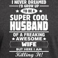 thumbnail image 3 of CafePress - Super Cool Husband Of A Freaking Awesome Wife T Sh - Men's Classic Graphic Cotton T-Shirt, 3 of 4