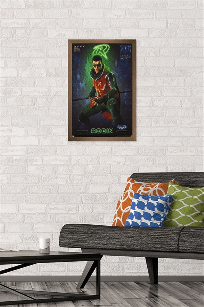 DC Comics Gotham Knights - Robin Wall Poster, 14.725" x 22.375" Framed