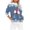 Blue, variant on Tetras Women 2024 Fall Top,Women's Round Neck Fashion Casual Long Sleeve Print Sweatshirt,Tops Blouse