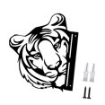 thumbnail image 4 of Arte de metal con forma de animal, hecho a mano, con hierro simulado, artesanías, ilustraciones, estacas para césped, decoración para exteriores. tigre, 4 of 9