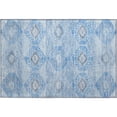 thumbnail image 2 of Addison Rugs Mayfield Premium Machine Washable Transitional Aztec Blue Rectangle Rug, 1'8" x 2'6", 2 of 6