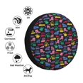 thumbnail image 4 of Fotbe Colorful Excavator Funda de Llanta de Repuesto con Estampado, Engrosada, Ajuste Universal para Jeep, Remolque, RV, SUV, Camión-15 inch, 4 of 6