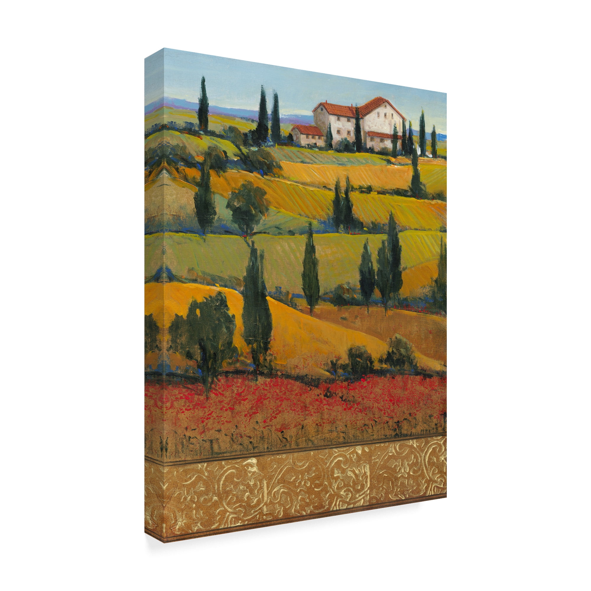 Trademark Fine Art 'Hilltop Villa I' Canvas Art by Tim OToole