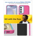 thumbnail image 4 of KOMI for Samsung Galaxy S24/S25 Case 5G Built-in Stand with Glass Screen Protector,Heavy Duty Drop Protection Full Body Rugged Shockproof Military Protective Tough Durable Cover for Galaxy S24/S25, 4 of 5