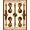 Orange, Pattern 5, variant on ODIKA 8'x10' Washable Area Rug Guitar Vintage Print Music Notes Abstract Note Border Retro Acoustic for Living Room, Under Sectional, Family , Durable, Non-Slip