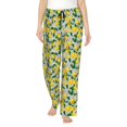 thumbnail image 1 of Balery Lemon1 Pantalones de pijama para mujer, pijamas ultraligeros, pantalones de estar por casa-Small, 1 of 6