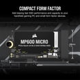 thumbnail image 2 of SSD Corsair MP600 Micro 2 To M.2 NVMe PCIe x4 Gen4, 2 of 5