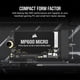 thumbnail image 2 of SSD Corsair MP600 Micro de 2 TB M.2 NVMe PCIe x4 Gen4, 2 of 5