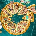 thumbnail image 1 of Giant Pizza Slice Inflatable Pool Float, Fun Pool Floats, Swim Party Toys, Summer Pool Raft (1 Pack), Extra Large with Cup Holder 180*150*20, 1 of 5