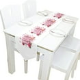 thumbnail image 5 of EREHome Heureux Jour Saint Valentin Rose Table Runner 13x70 Pouces Rose Table Top Décoration, 5 of 5
