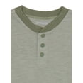 thumbnail image 3 of Garanimals Toddler Boy Short Sleeve Henley T-Shirt, Sizes 18M - 5T, 3 of 4