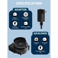 thumbnail image 2 of Replacement Air Blower for Inflatables .A Inflatable Air Fan Blower with Bright Colorful Projection Lamp LED Light &v/A Adapter for Halloween Christmas Inflatable Outdoor Decoratio, 2 of 7