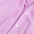 thumbnail image 2 of Hooded Baby Bath Towel Water Absorption Coral Fleece Cartoon Soft Infant Bath Towel Purple, 2 of 4