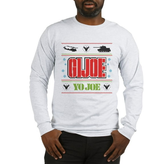 CafePress - Gi Joe Ugly Christmas Long Sleeve T Shirt - Unisex Cotton Long Sleeve T-Shirt