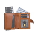 thumbnail image 3 of Palermo Smart Handcrafted Full Grain Leather Wallet & Mechanical Card Holder with RFID, 3 of 25