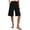 Black women's high waisted shorts with pockets a1, variant on Women's High Waisted Bermuda Pants with Pockets Casual Solid Straight Leg Shorts Summer Beach Party Lounge Trousers Cotton Loose Fit Fashion Clothes, Brown M