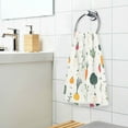thumbnail image 3 of Yayeee 100% Cotton Hand Towels for Bathroom 16" x 28" Kitchen Towel, Beige Vegetables Pattern, 3 of 7
