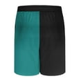 thumbnail image 6 of Havenre Mens Swim Trunks Big and Tall Regular Fit Casual Quick Dry Color Block Summer Drawstring Elastic Waist Beach Shorts with Pockets Mint Green L, 6 of 9