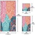 thumbnail image 3 of SKYSONIC 3 Pack Towel Vintage Colorful Mandala Boho Tribal Ethnic Art Pattern Cotton Bath Towel Set (1 Bath Towel, 1 Hand Towel, 1 Washcloth) for Bathroom, Super Soft and Quick Dry Towels, 3 of 7