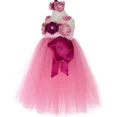 thumbnail image 4 of Vestido de tutú para niña de las flores, vestido de princesa para niña, vestido de baile de tul para niña, vestidos para boda, fiesta de cumpleaños, ropa, 4 of 5