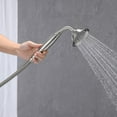 thumbnail image 4 of CoSoTower Freestanding Tub Filler Bathtub Faucet Brushed Nickel With Hand Held Shower Floor-Mount, 4 of 5