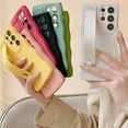 thumbnail image 5 of Compatible with for Samsung Galaxy S23 Ultra Case, Wristband Soft TPU Phone Case for Women Girl, Multicolor Thin Slim Shockproof Silicone Phone Case (Yellow,Samsung Galaxy S24), 5 of 7
